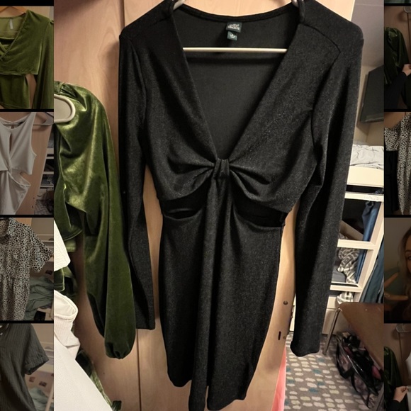 Target Dresses & Skirts - black sparkly cut out mini dress